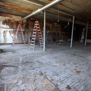 thumbnail image of Ladders in an empty building
