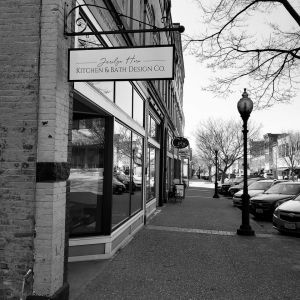 thumbnail image of A black and white storefront