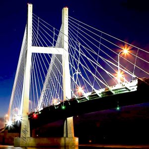 thumbnail image of Bridge Lighted Downtown