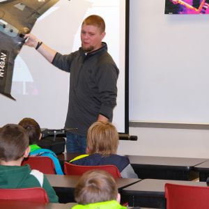 thumbnail image of An instructor showing a class a demonstration