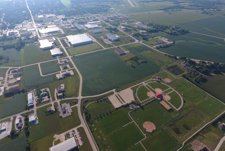 East view of Flint Ridge Business Park
