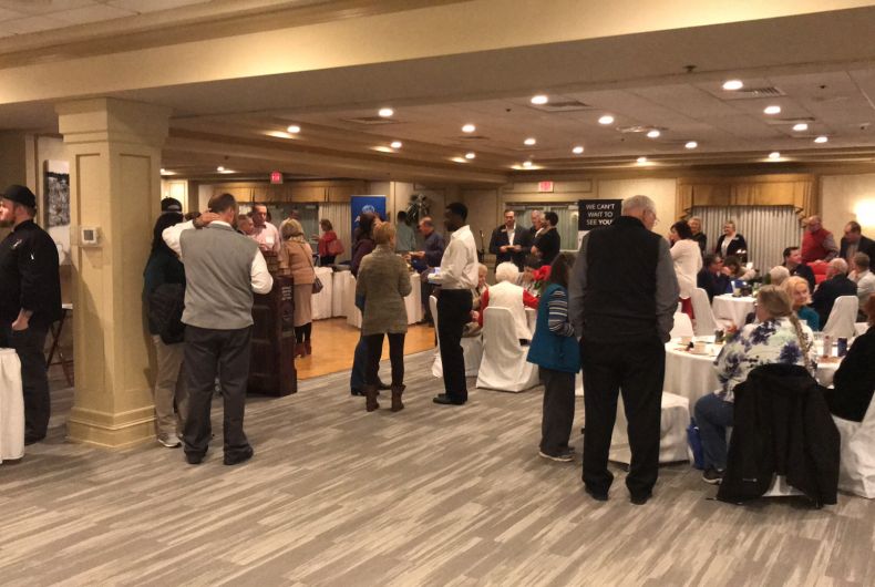 People at the Holiday Showcase