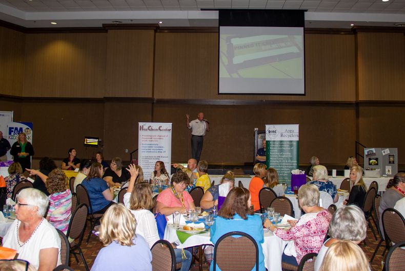 Teacher Appreciation in a conference hall